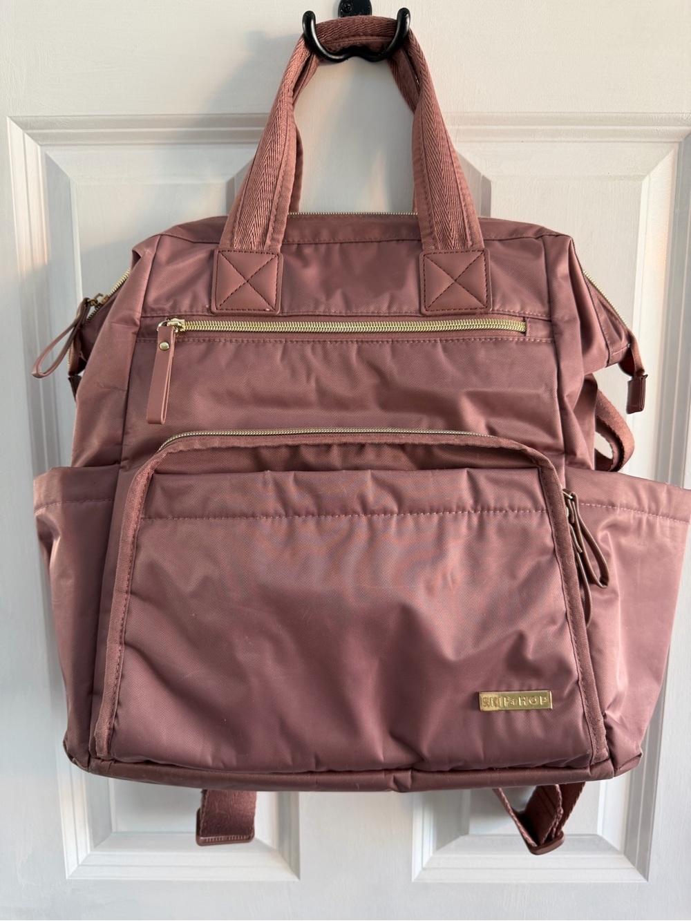 Skip Hop Dusty Rose Convertible Backpack Tote